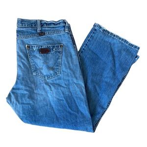Mens Wrangler Boot Cut Medium Wash‎ Denim Jeans SZ 38 x 30